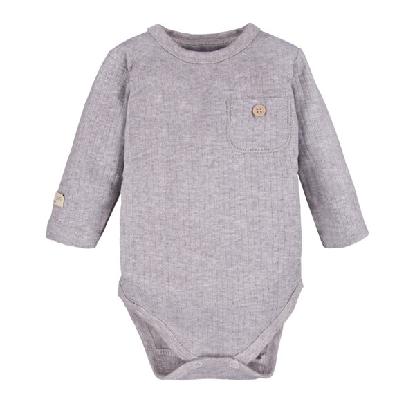 Bodijs SIMPLY COMFY pelēks ar kabatiņu