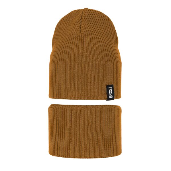 Komplekts zēniem - cepure un tuneļšalle / Sinepju